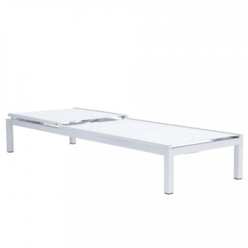 Duramax Niki 5-Position White Lounger (68073)