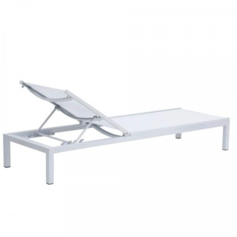 Duramax Niki 5-Position White Lounger (68073)