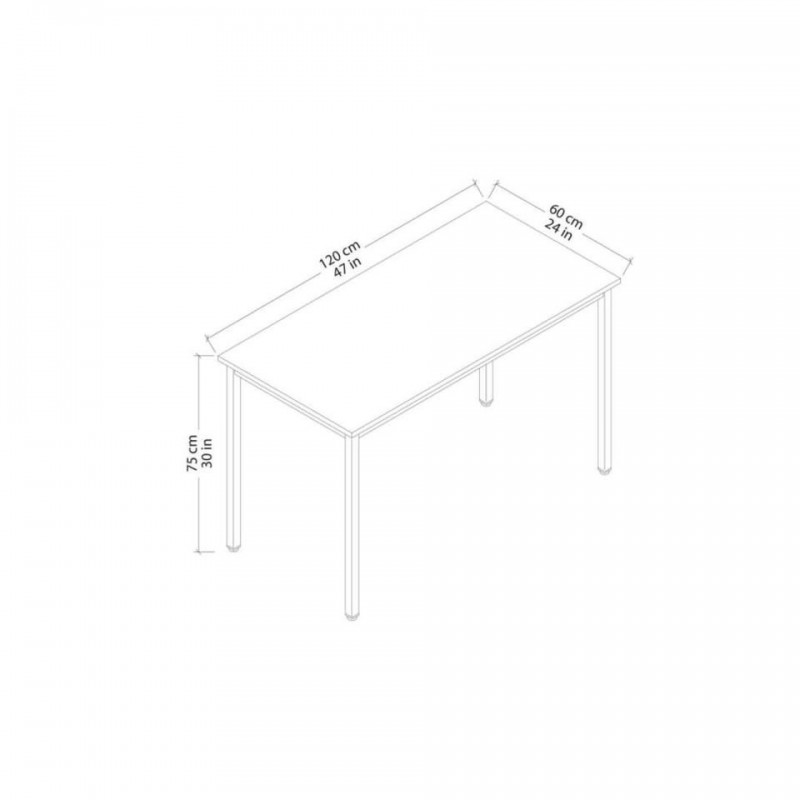 Duramax Atlas 47 in. White Desk (68055)