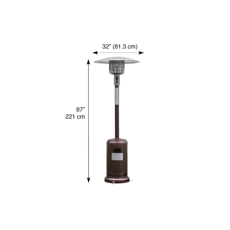 Blue Sky Outdoor Gas Patio Heater - Hammered Bronze (PHG8732BZ)