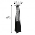 Blue Sky Outdoor Liquid Propane Patio Heater - Black Steel (PHPG8919B)