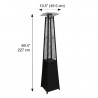 Blue Sky Outdoor Liquid Propane Patio Heater - Black Steel (PHPG8919B) Blue Sky Outdoor Liquid Propane Patio Heater - Black Steel (PHPG8919B)