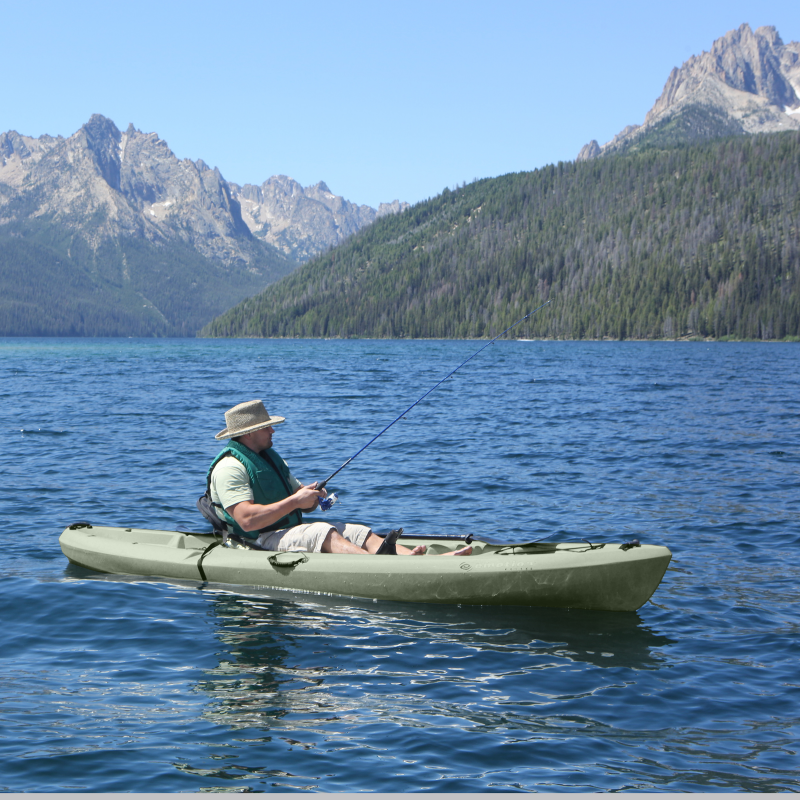 Lifetime 11 Ft Sit-On-Top Weber 132 Angler Kayak - Light Olive (90609)