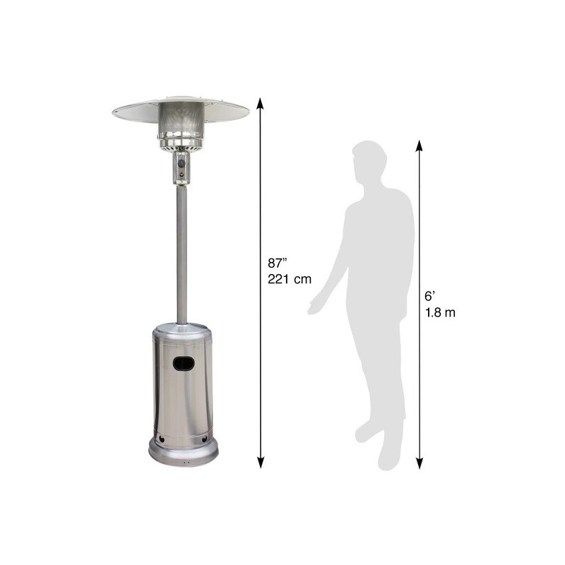 Blue Sky Outdoor Liquid Propane Patio Heater - Stainless Steel (PHG8732SS)