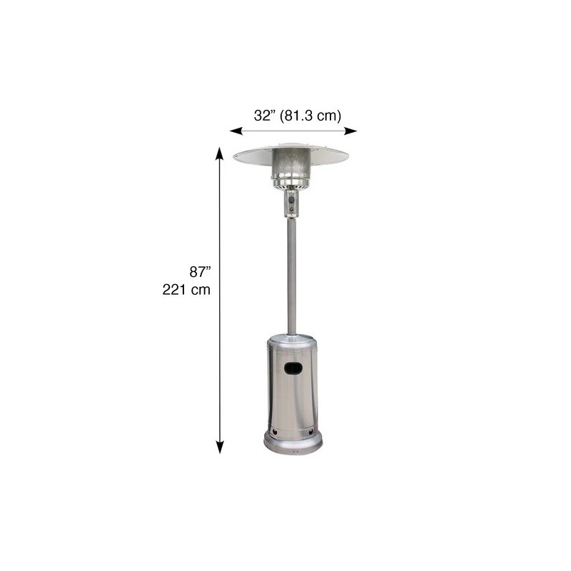 Blue Sky Outdoor Liquid Propane Patio Heater - Stainless Steel (PHG8732SS)