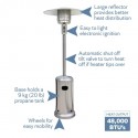 Blue Sky Outdoor Liquid Propane Patio Heater - Stainless Steel (PHG8732SS)