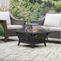 Blue Sky 31" Cowboy Portable Fire Pit - Wood Black (WBFP31SQ-GF)