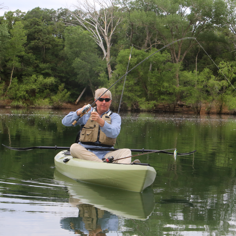 Lifetime 11 Ft Sit-On-Top Weber 132 Angler Kayak - Light Olive (90609)