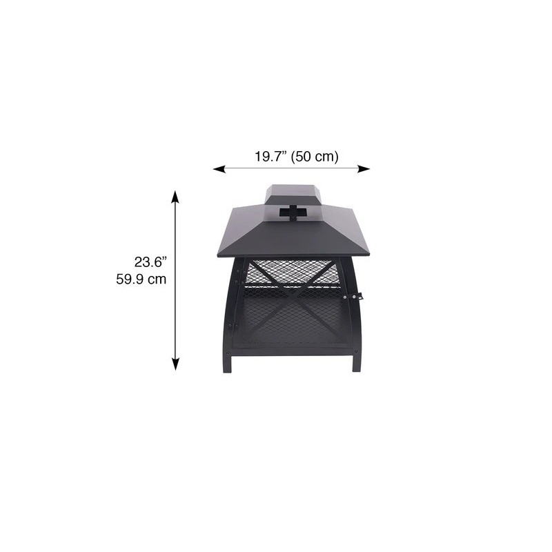 Blue Sky Outdoor 20" Steel Fire Pit - Black (WBF20)