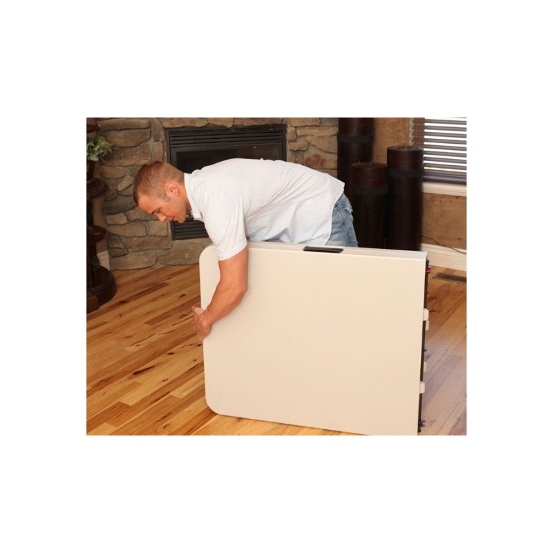 Lifetime 6 ft. Commercial Fold-In-Half Table with Handle- Almond( 80382)