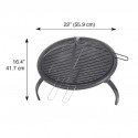 Blue Sky Outdoor Living 21.25" Fire Pit with Foldable Legs (WBPFP22)