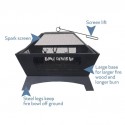 Blue Sky Outdoor 28 in. Square Fire Pit - Deer Family (WBFP28SQ-OD)