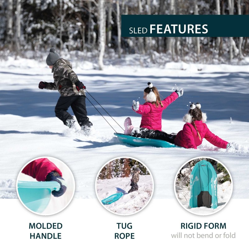 Lifetime 2-Pack 48 in. Snow Sled - Aqua (91141)