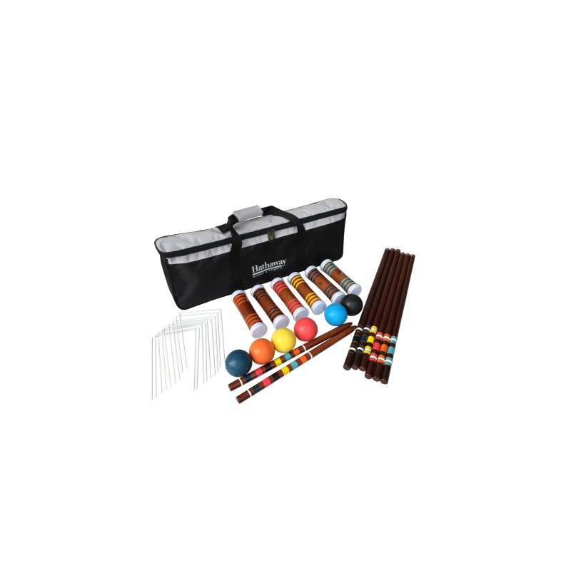 Hathaway Sports Six Player Croquet Set Kit (BG3126)