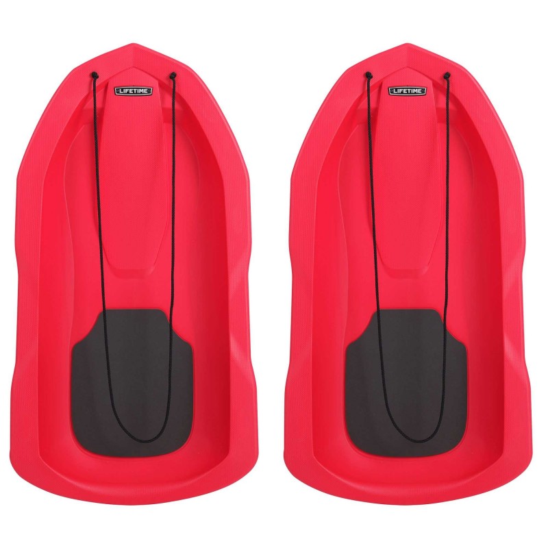 Lifetime 2-Pack 48 in. Snow Sled - Red (91181)