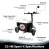Cruzin Cooler 48 V Mobile Scooter Cooler (CZ-HBSportX) Cruzin Cooler 48 V Mobile Scooter Cooler (CZ-HBSportX)