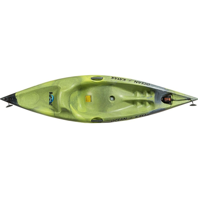 Ocean Kayak Banzai Sit-on-Top Youth Kayak - Lemongrass (07.6055.1229)