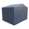 Arrow 10x8 Elite Steel Storage Shed - Blue Grey (EG108BG) Arrow 10x8 Elite Steel Storage Shed - Blue Grey (EG108BG)