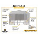 Arrow Floor Frame Kit Classic Sheds 10x11, 10x12, and 10x14 and Select Sheds 10x11, 10x12, and 10x14 (FKCS05)