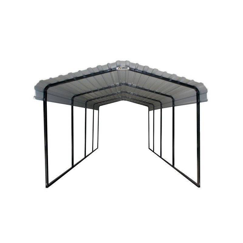 Arrow 12x20x9  Steel Carport Kit - Eggshell (CPH122009)