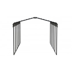 Arrow 12x24x9  Steel Carport Kit - Eggshell (CPH122409)