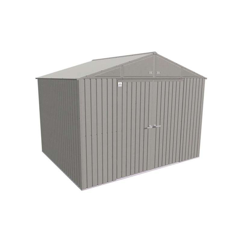 Arrow Elite 10x8 Metal Storage Shed Kit - Cool Grey (EG108CG)