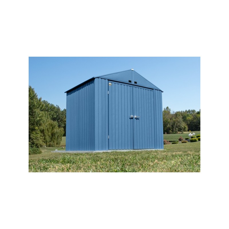 Arrow Elite 8x6 Metal Storage Shed Kit - Blue Grey (EG86BG)