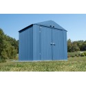 Arrow Elite 8x6 Metal Storage Shed Kit - Blue Grey (EG86BG)