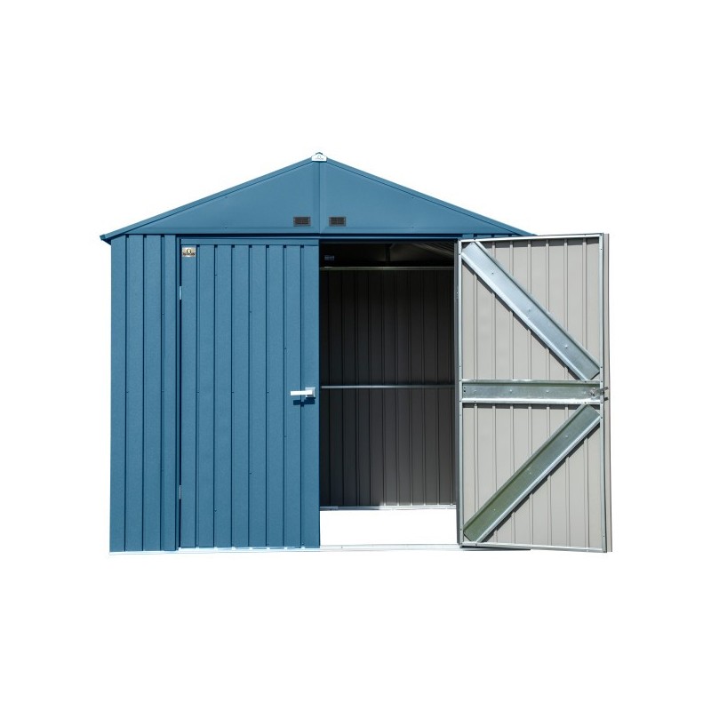 Arrow Elite 8x6 Metal Storage Shed Kit - Blue Grey (EG86BG)