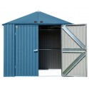 Arrow Elite 8x6 Metal Storage Shed Kit - Blue Grey (EG86BG)