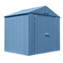 Arrow Elite 8x6 Metal Storage Shed Kit - Blue Grey (EG86BG)