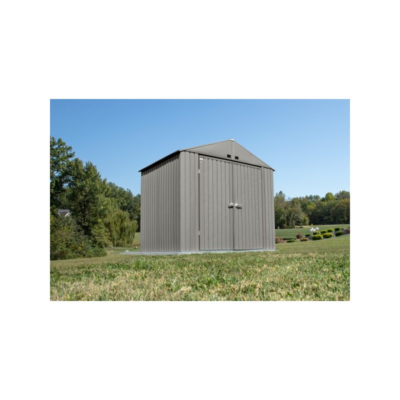 Arrow Elite 8x6 Metal Storage Shed Kit - Cool Grey (EG86CG)