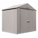 Arrow Elite 8x6 Metal Storage Shed Kit - Cool Grey (EG86CG)