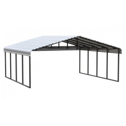 Arrow 20x20x9 Steel Auto Carport Kit  - Eggshell (CPH202009)