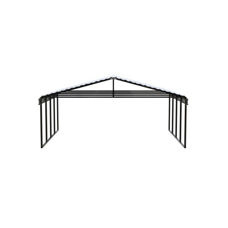 Arrow 20x20x9 Steel Auto Carport Kit  - Eggshell (CPH202009)