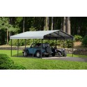 Arrow 20x24x9 Steel Auto Carport Kit  - Eggshell (CPH202409)