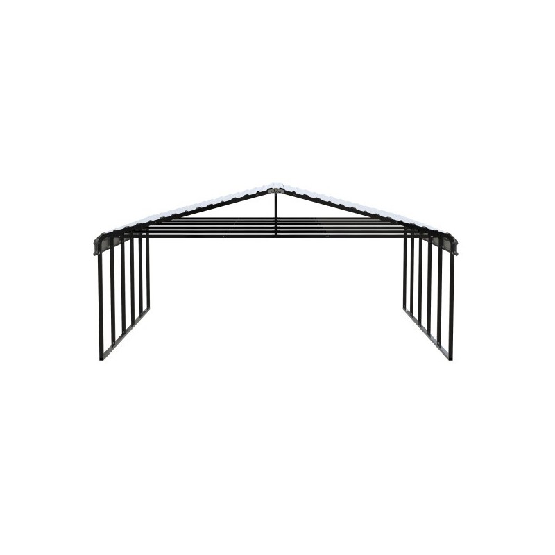 Arrow 20x24x9 Steel Auto Carport Kit  - Eggshell (CPH202409)