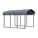 Arrow 10x15x9 Steel Auto Carport Kit  - Charcoal (CPHC101509)