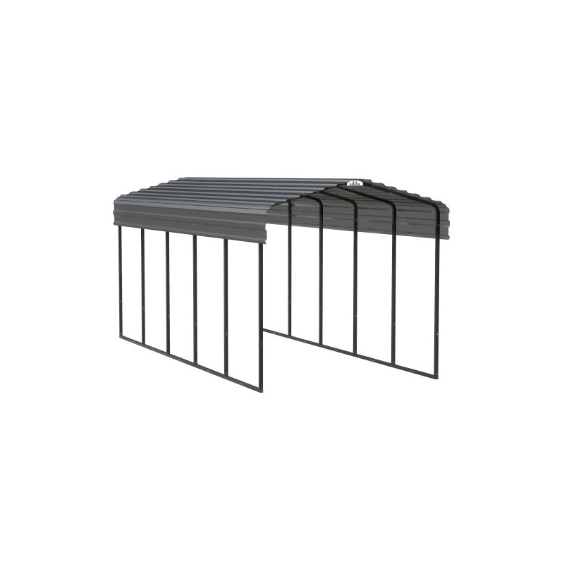 Arrow 10x24x9 Steel Auto Carport Kit  - Charcoal (CPHC102409)