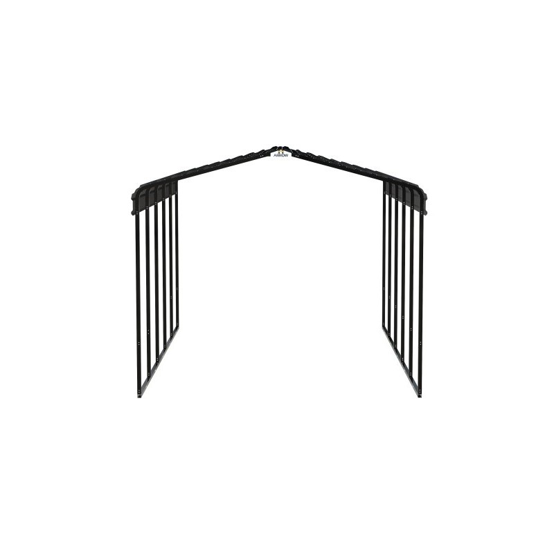 Arrow 12x24x9 Steel Auto Carport Kit  - Charcoal (CPHC122409)