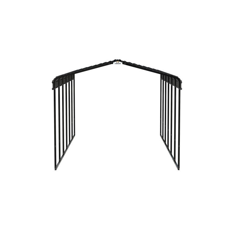 Arrow 12x29x9 Steel Auto Carport Kit  - Charcoal (CPHC122909)