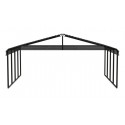 Arrow 20x20x9 Steel Auto Carport Kit  - Charcoal (CPHC202009)