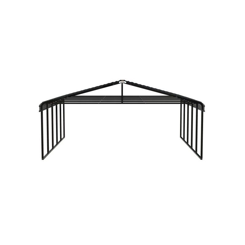 Arrow 20x24x9 Steel Auto Carport Kit  - Charcoal (CPHC202409)