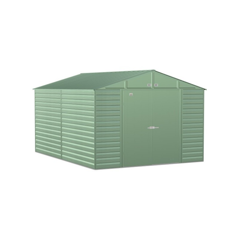 Arrow 10x14 Select Steel Storage Shed Kit - Sage Green (SCG1014SG)