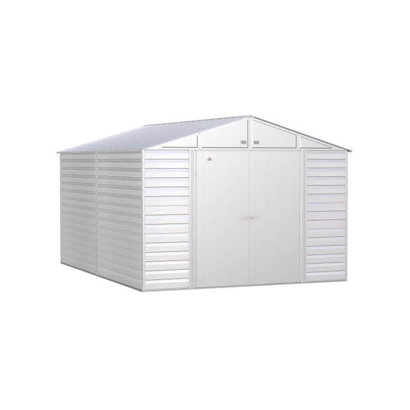 Arrow 10x14 Select Steel Storage Shed Kit - Flute Grey (SCG1014FG)