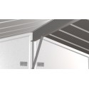 Arrow 10x14 Select Steel Storage Shed Kit - Flute Grey (SCG1014FG)