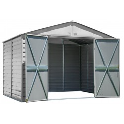 Arrow 10x8 Select Steel Storage Shed Kit - Flute Grey (SCG108FG)