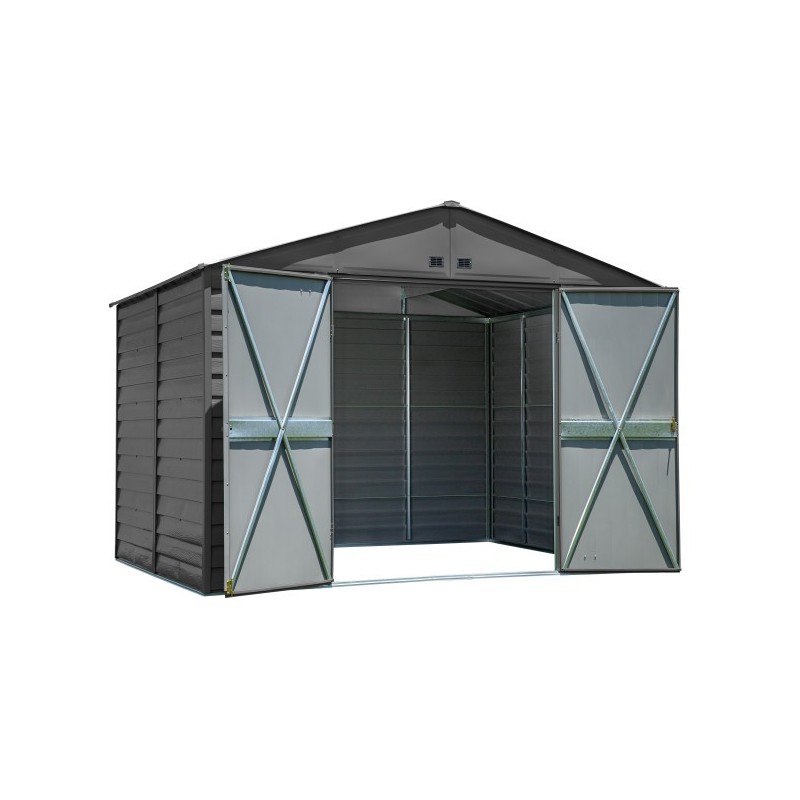 Arrow 10x8 Select Steel Storage Shed Kit - Charcoal (SCG108CC)