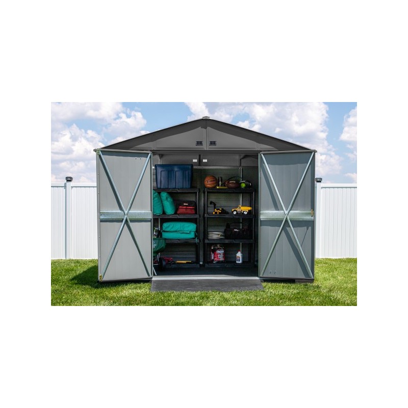 Arrow 10x8 Select Steel Storage Shed Kit - Charcoal (SCG108CC)
