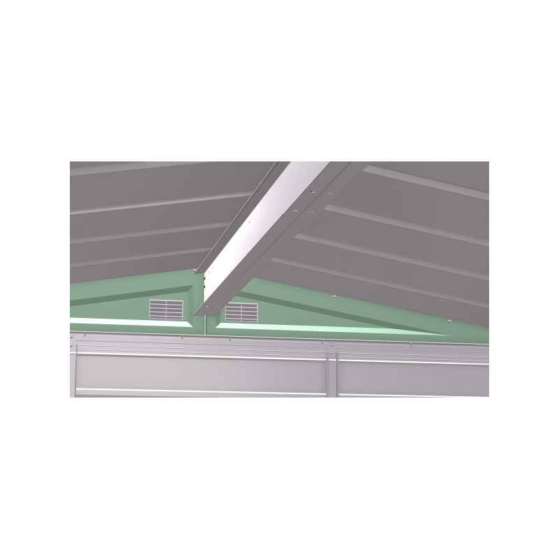 Arrow 6x7 Select Steel Storage Shed Kit - Sage Green (SCG67SG)